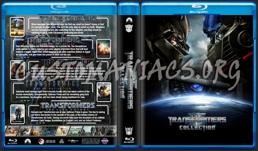 Transformers Collection blu-ray cover