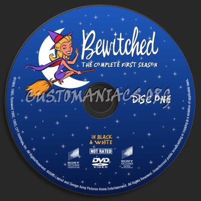 Bewitched Season One dvd label