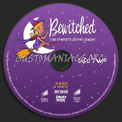 Bewitched Season Two dvd label
