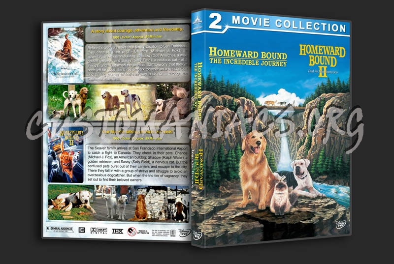 Homeward Bound Double Feature dvd cover