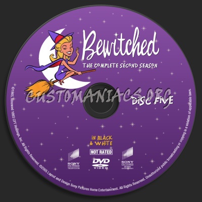 Bewitched Season Two dvd label