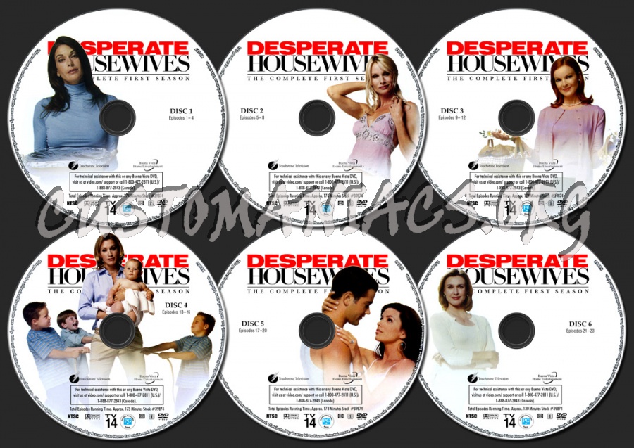 Desperate Housewives Season 1 dvd label