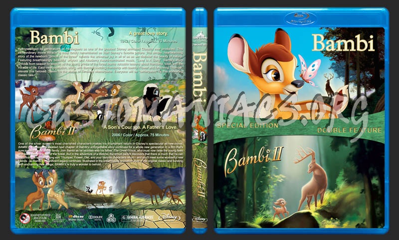 Bambi Double Feature dvd cover