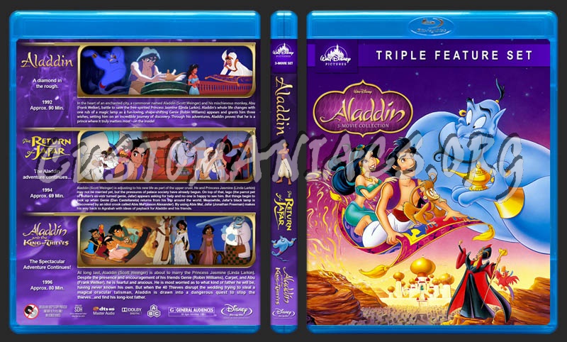 Aladdin Collection blu-ray cover - DVD Covers & Labels by Customaniacs, id:  248075 free download highres blu-ray cover