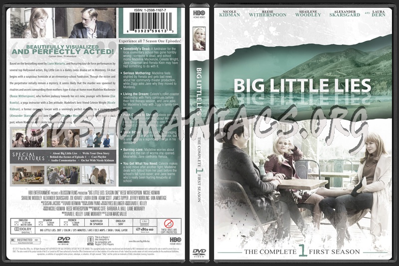 Big Little Lies Season 1 dvd cover