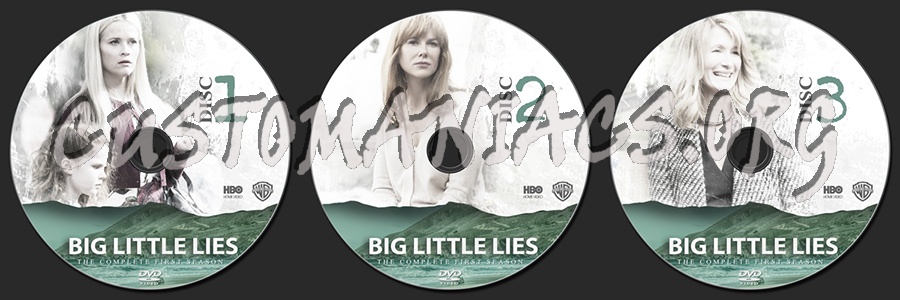 Big Little Lies Season 1 dvd label