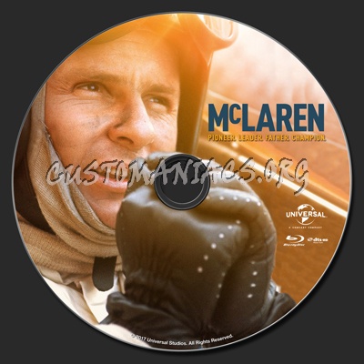 McLaren blu-ray label