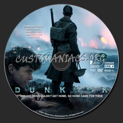 Dunkirk (2017) dvd label