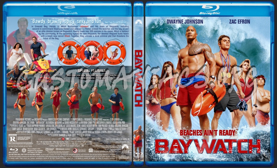 Baywatch (2017) dvd cover