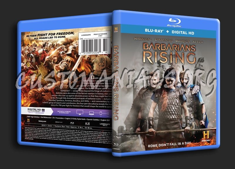 Barbarians Rising blu-ray cover