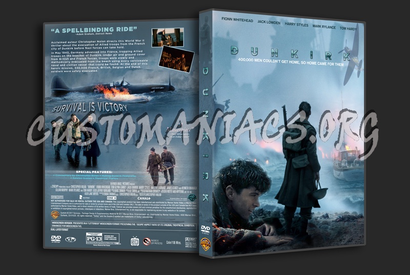Dunkirk (2017) dvd cover