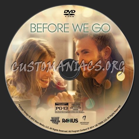 Before We Go dvd label