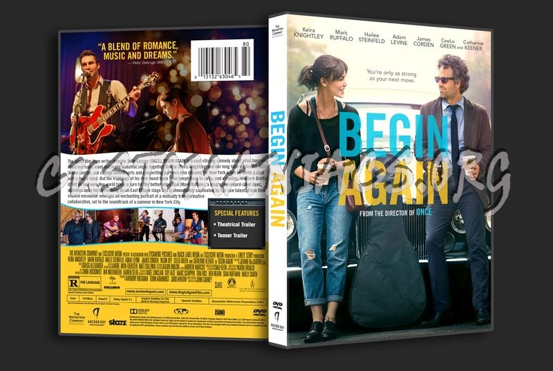 Begin Again dvd cover