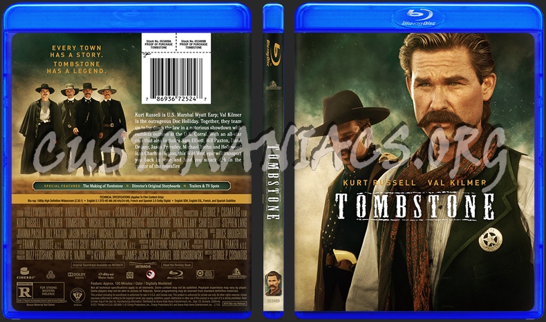 Tombstone blu-ray cover