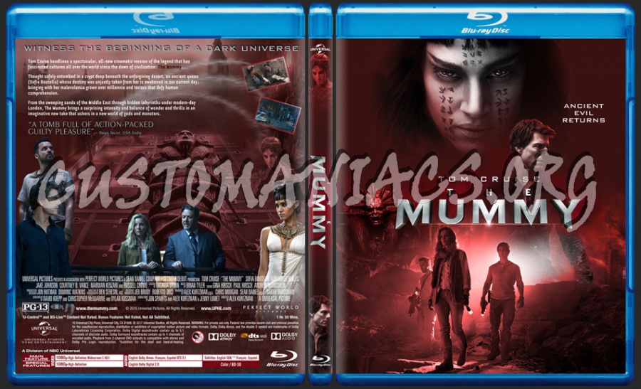 The Mummy (2017) dvd cover