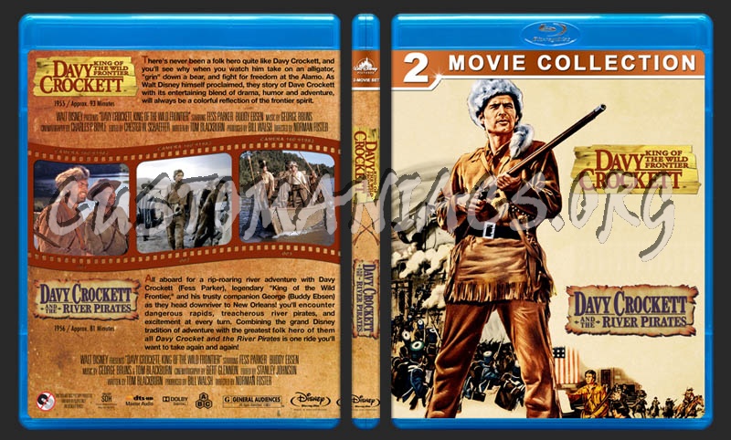 Davy Crockett Double Feature blu-ray cover
