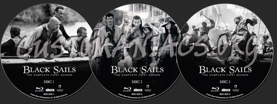 Black Sails Season 1 blu-ray label