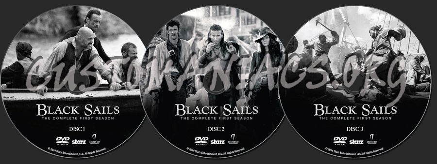 Black Sails Season 1 dvd label