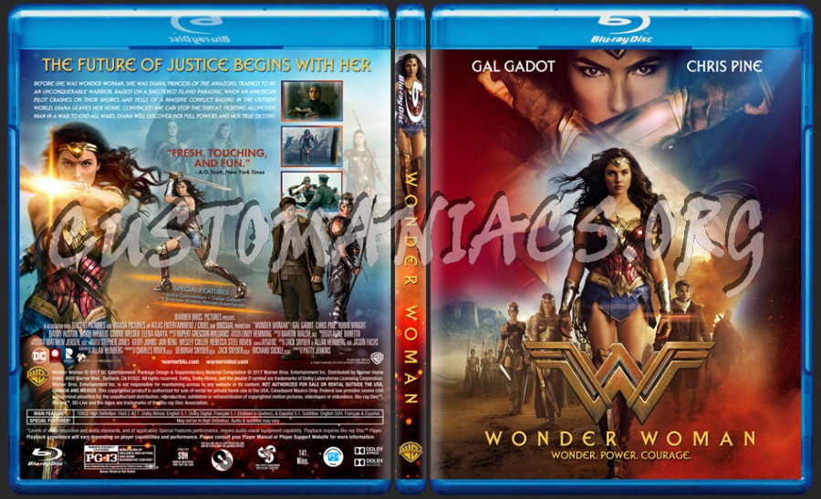 Wonder Woman (2017) dvd cover