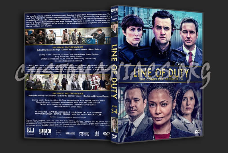 Line of Duty - Series 3 & 4 dvd cover