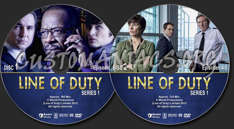 Line of Duty - Series 1 dvd label