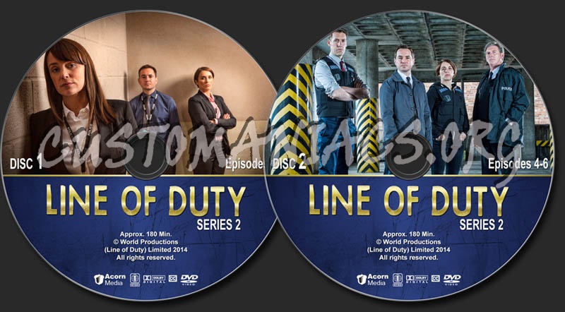 Line of Duty - Series 2 dvd label