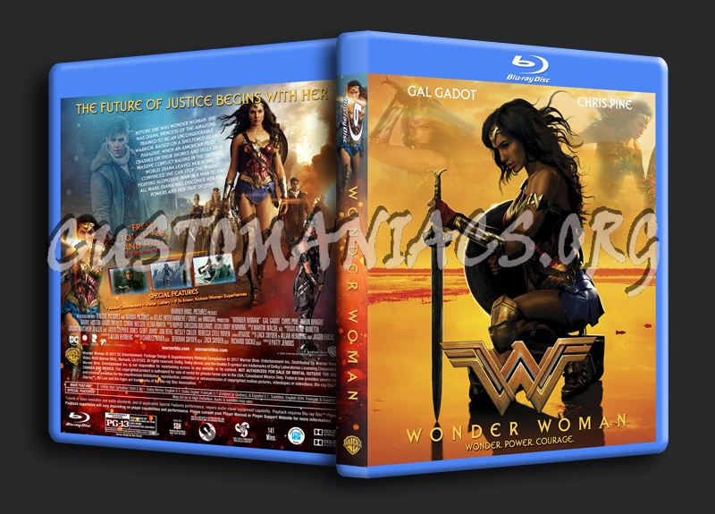 Wonder Woman (2017) dvd cover