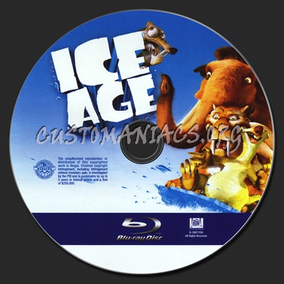 Ice Age blu-ray label