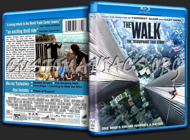 The Walk blu-ray cover