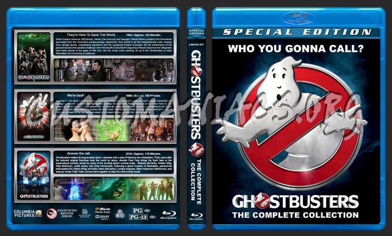 Ghostbusters Collection blu-ray cover