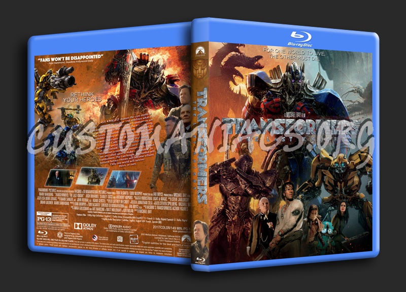 Transformers: The Last Knight dvd cover