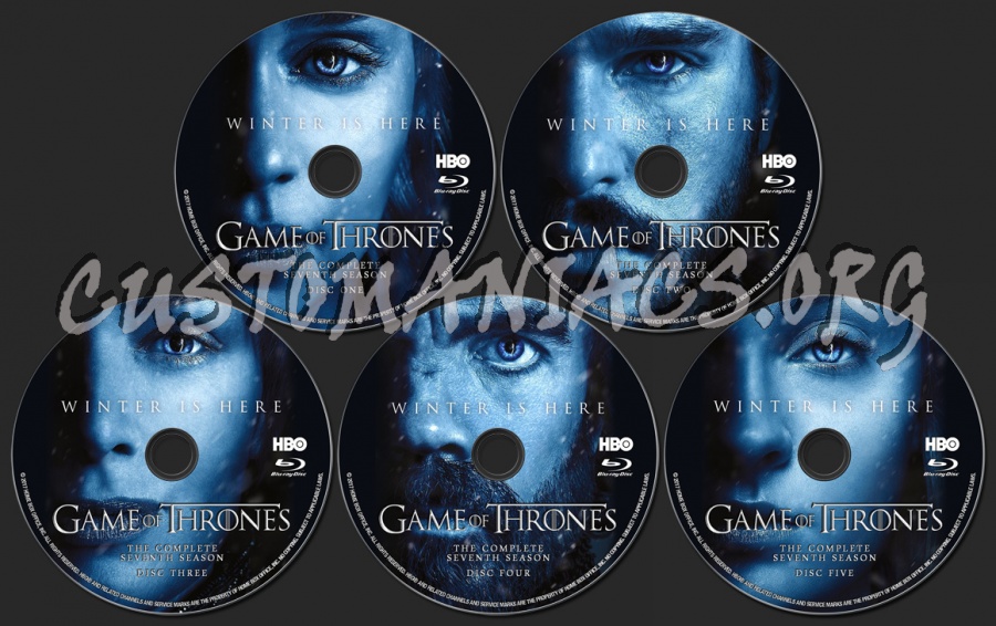 Game Of Thrones Season 7 blu-ray label