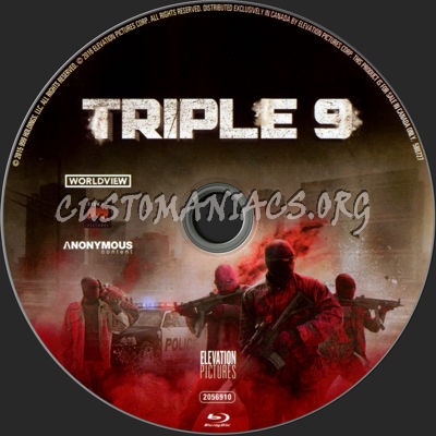 Triple 9 blu-ray label