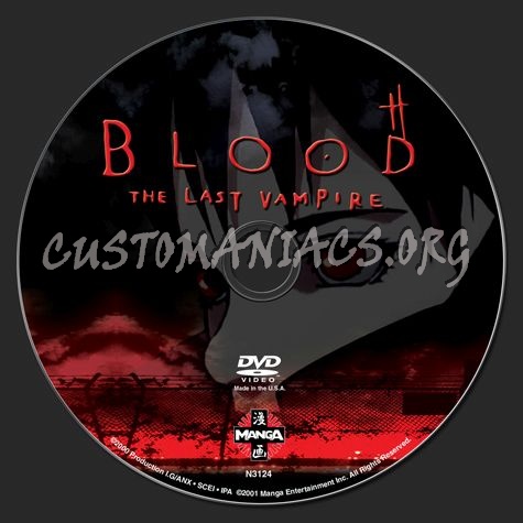 Blood the Last Vampire dvd label