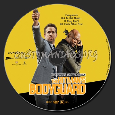 The Hitman's Bodyguard dvd label