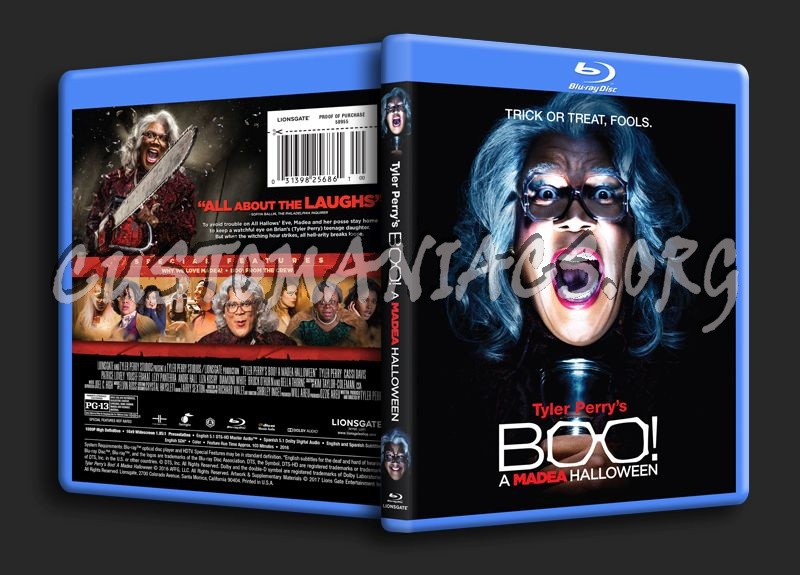 Boo! A Madea Halloween blu-ray cover