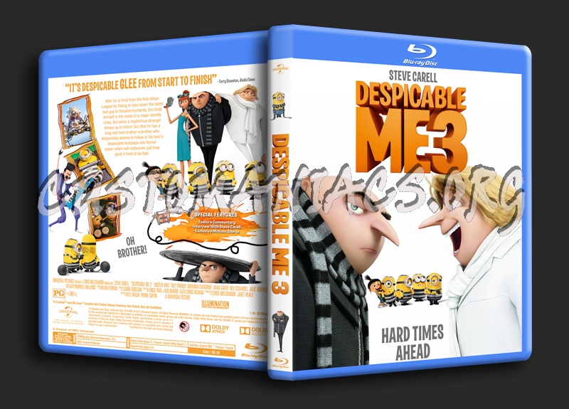 Despicable Me 3 dvd cover