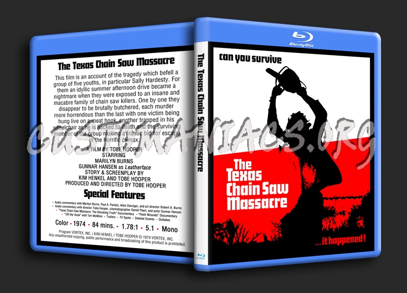 The Texas Chainsaw Massacre blu-ray cover