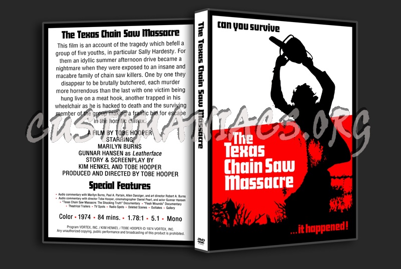 The Texas Chainsaw Massacre dvd cover
