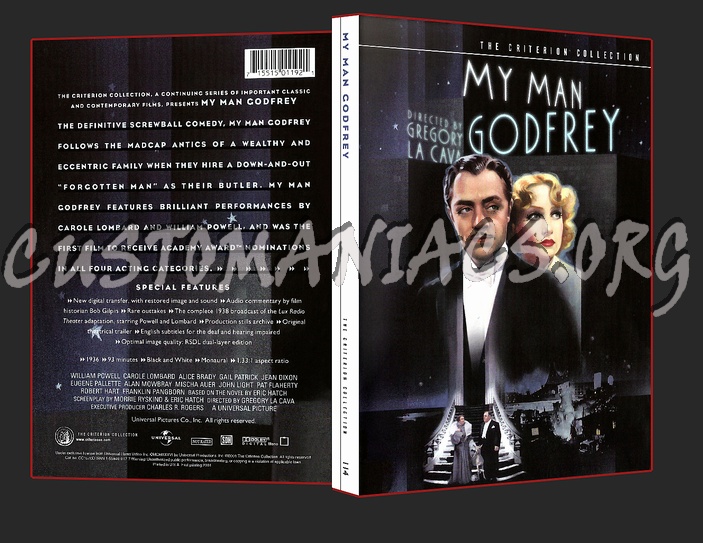 114 - My Man Godfrey dvd cover