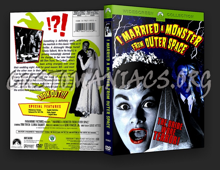 I Married a Monster from Outer Space dvd cover