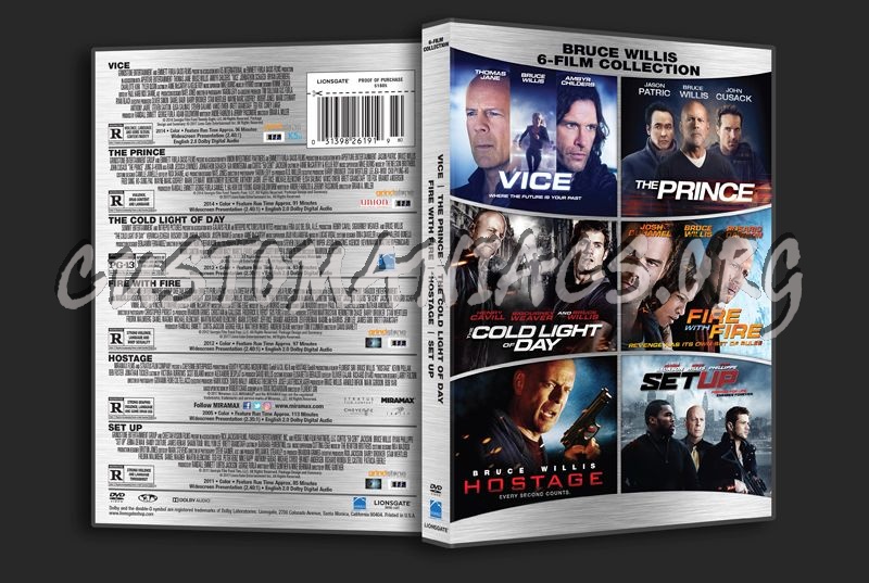 Bruce Willis 6-Film Collection dvd cover