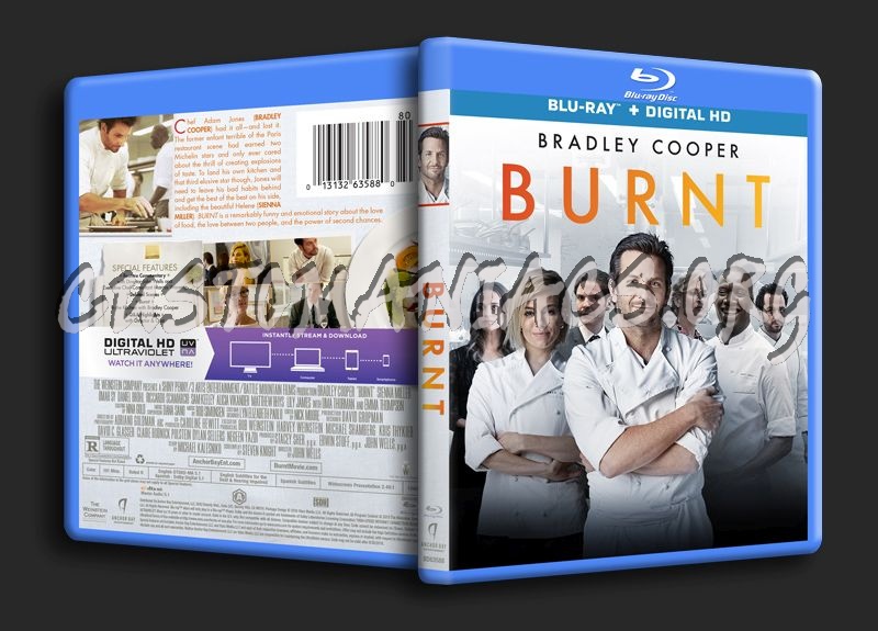 Burnt blu-ray cover