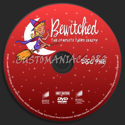 Bewitched Season Three dvd label
