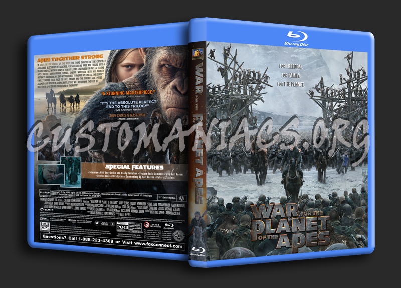 War For The Planet Of The Apes dvd cover