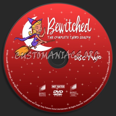 Bewitched Season Three dvd label