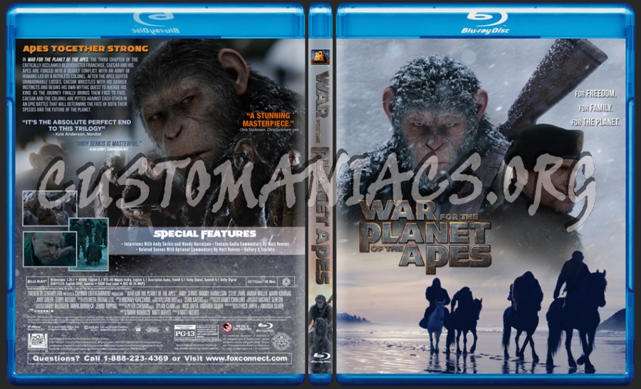 War For The Planet Of The Apes dvd cover