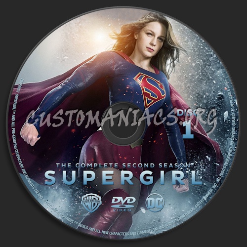 Supergirl Season 2 dvd label