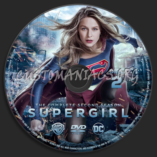 Supergirl Season 2 dvd label