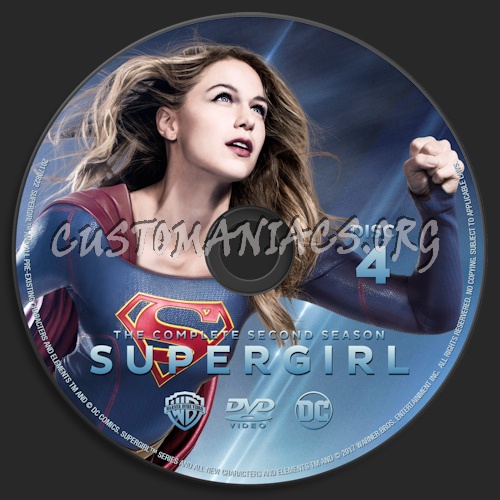 Supergirl Season 2 dvd label